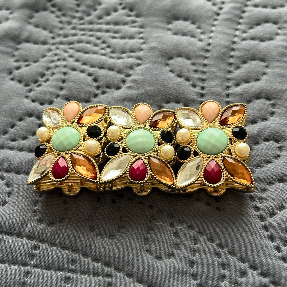 Multi colored stone bangle